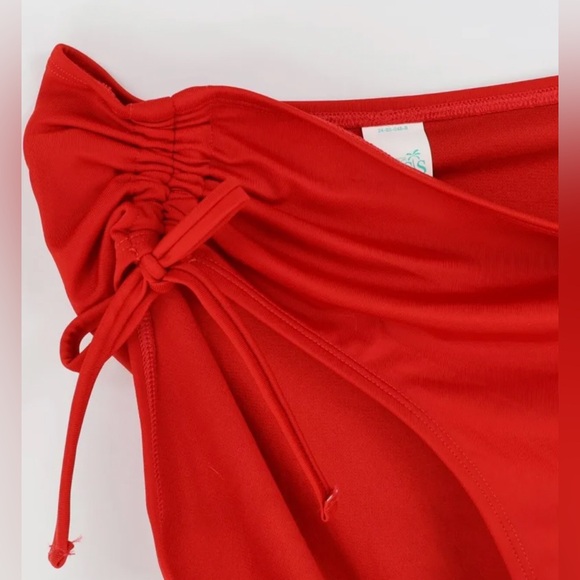 Oasis High Waist Medium Cyber Orange Swim Bottoms - Picture 3 of 7